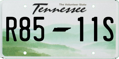 TN license plate R8511S