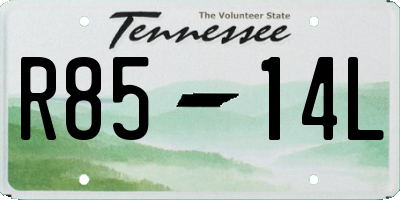 TN license plate R8514L