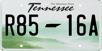 TN license plate R8516A