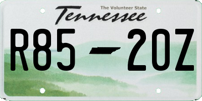 TN license plate R8520Z