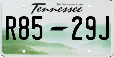 TN license plate R8529J