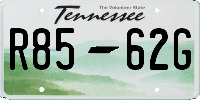 TN license plate R8562G