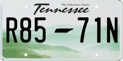 TN license plate R8571N