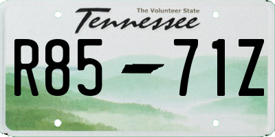 TN license plate R8571Z