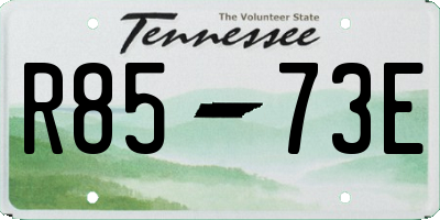 TN license plate R8573E