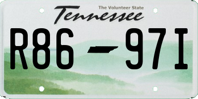 TN license plate R8697I