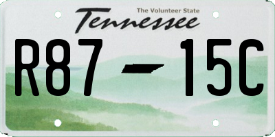 TN license plate R8715C