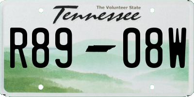TN license plate R8908W