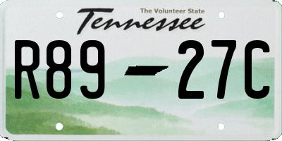TN license plate R8927C