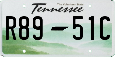 TN license plate R8951C