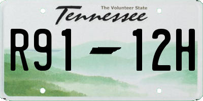 TN license plate R9112H