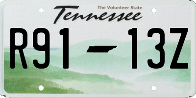 TN license plate R9113Z