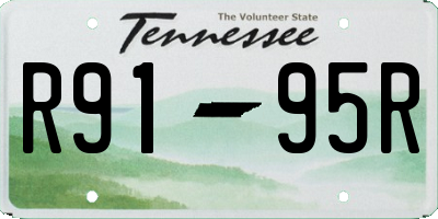 TN license plate R9195R
