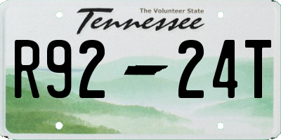 TN license plate R9224T