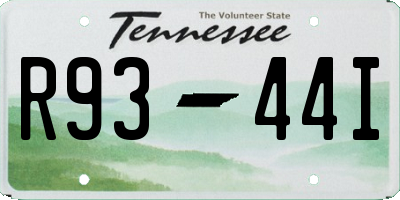 TN license plate R9344I
