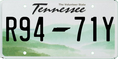 TN license plate R9471Y