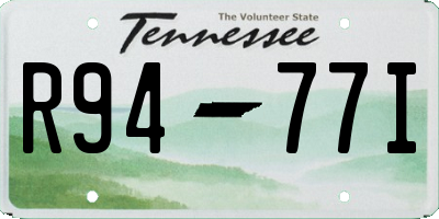 TN license plate R9477I