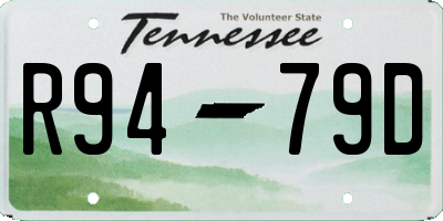 TN license plate R9479D