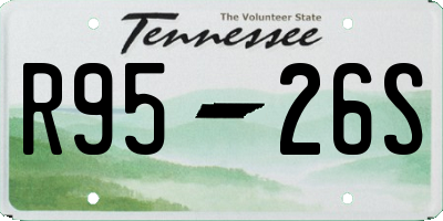 TN license plate R9526S
