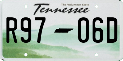 TN license plate R9706D