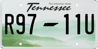 TN license plate R9711U