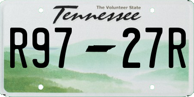 TN license plate R9727R