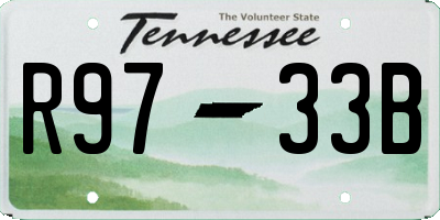 TN license plate R9733B