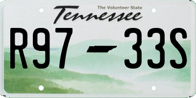 TN license plate R9733S