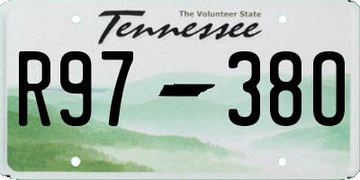 TN license plate R9738O