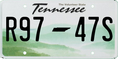 TN license plate R9747S
