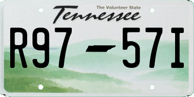 TN license plate R9757I