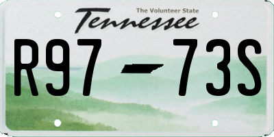 TN license plate R9773S