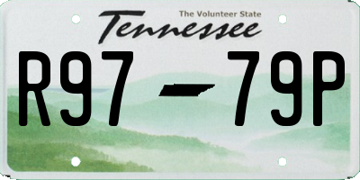 TN license plate R9779P