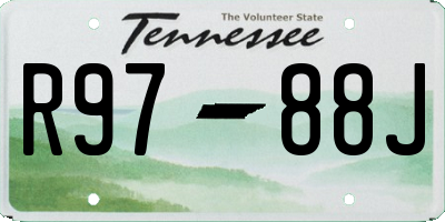 TN license plate R9788J