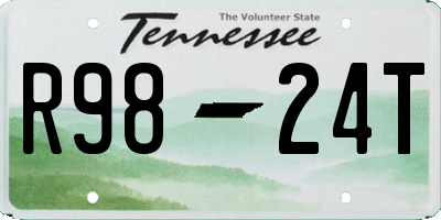 TN license plate R9824T