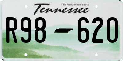 TN license plate R9862O