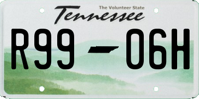 TN license plate R9906H
