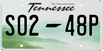 TN license plate S0248P