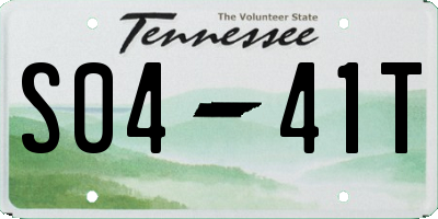 TN license plate S0441T