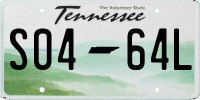 TN license plate S0464L