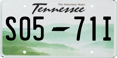TN license plate S0571I