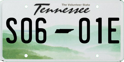 TN license plate S0601E