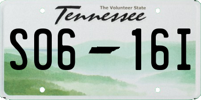 TN license plate S0616I
