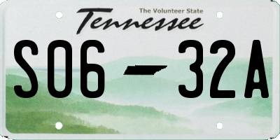 TN license plate S0632A