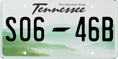 TN license plate S0646B