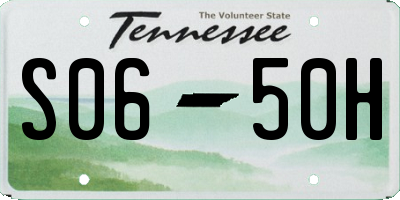 TN license plate S0650H