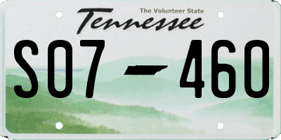 TN license plate S0746O