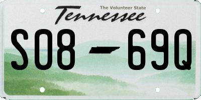 TN license plate S0869Q