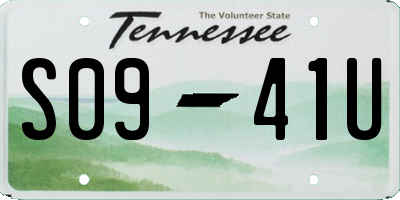 TN license plate S0941U