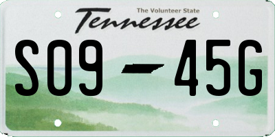 TN license plate S0945G